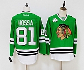 Chicago Blackhawks 81 Marian Hossa Green Reebok Jersey,baseball caps,new era cap wholesale,wholesale hats